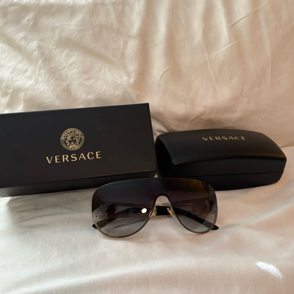 Versace shield sunglasses